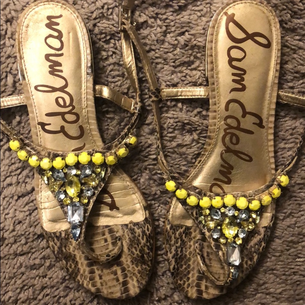 Women’s Jeweled Sam Edelman Sandals Size 8.5 M